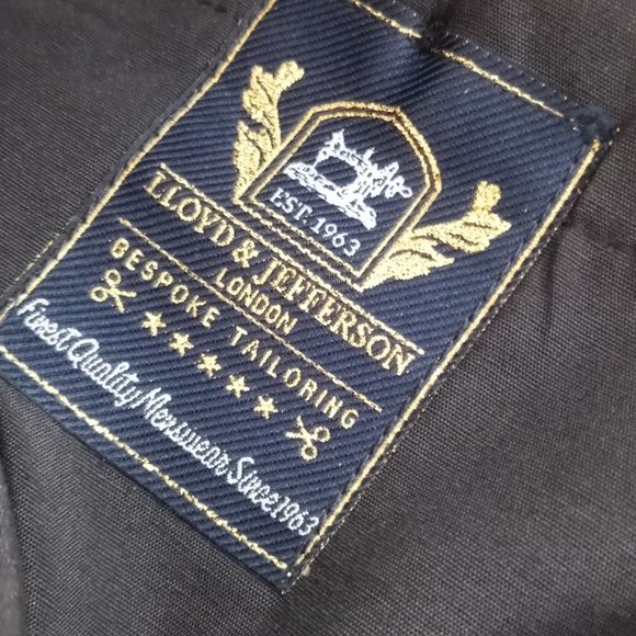 LLOYD & JEFFERSON - Viscose blue pants - Sz 32 (W34) - Picture 11 of 13